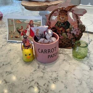 Pink Easter Carrot Patch Decor